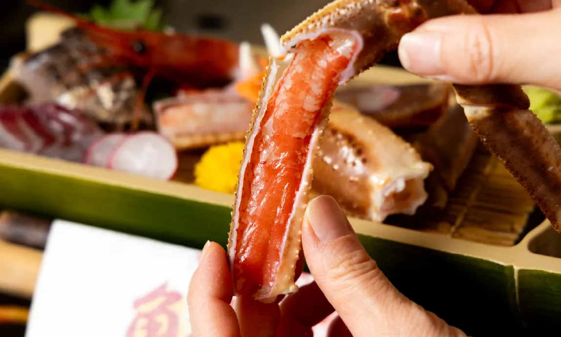 松葉蟹のお料理